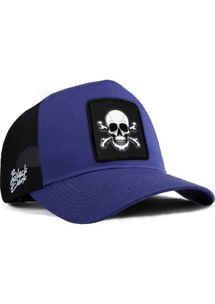 Siyah Fileli - Mavi Şapka (Cap)