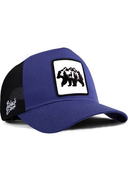 Siyah Fileli - Mavi Şapka (Cap)