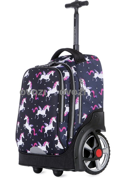 Ovozı Ortaokul Öğrencileri Üniversite Öğrencileri Yetişkin Arabası Çantaları Büyük Tekerlekler Büyük Kapasiteli Su Geçirmez (Yurt Dışından)