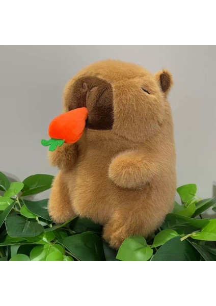 Ovozı 25CM Sevimli Capya Su Yunusu Peluş Oyuncak Bebek Bebek Yastık Hediye (Yurt Dışından)