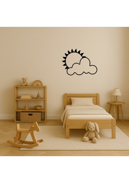 Bulutlarla Kaplı Güneş Dekoratif Tablo - PHN3800-6463 modelleri