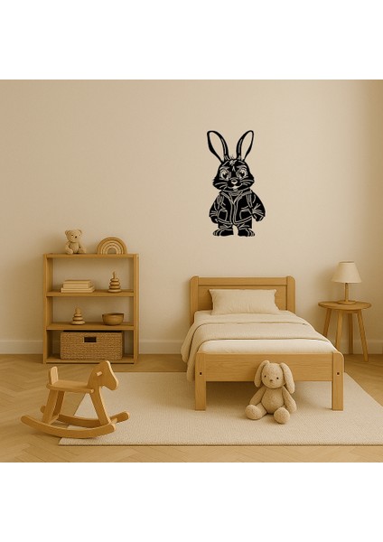 Neşeli Tavşan Mdf Dekoratif Tablo - PHN2661-8169 modelleri