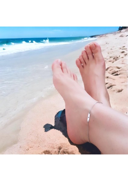 B Harfi Yazılı Dikdörtgen Motifli 925 Ayar Gümüş Plakalı Hediyeye Özel Gümüş HALHAL-590HARF fiyatları