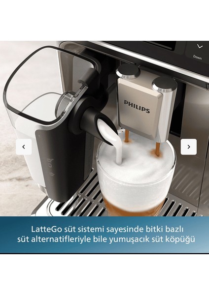 LatteGO 5500 Silver Mükemmel Sıcak ve Soğuk 20 Farklı Kahve Çeşitleri Tam OTOMATİK Espresso Makinesi modelleri