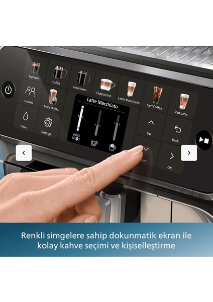 LatteGO 5500 Silver Mükemmel Sıcak ve Soğuk 20 Farklı Kahve Çeşitleri Tam OTOMATİK Espresso Makinesi fırsatları