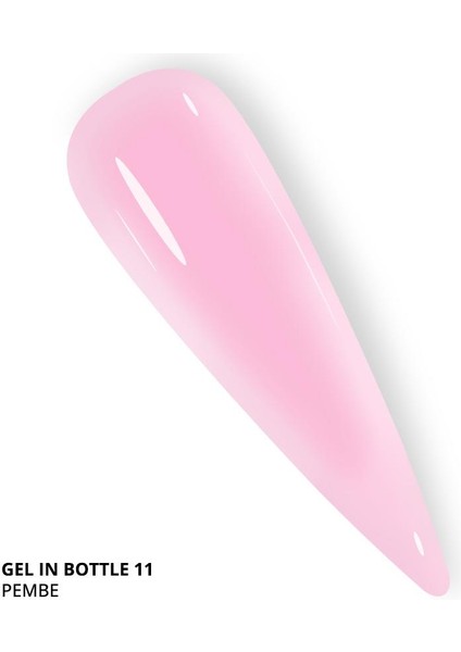 Gel In Bottle No.11, Akıllı Fırçalı Protez Tırnak Jeli, Pembe, 18 ml fiyatları