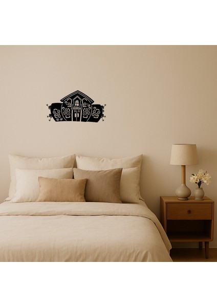 Aile Evi Inşa Dekoratif Tablo - PHN7718-8874