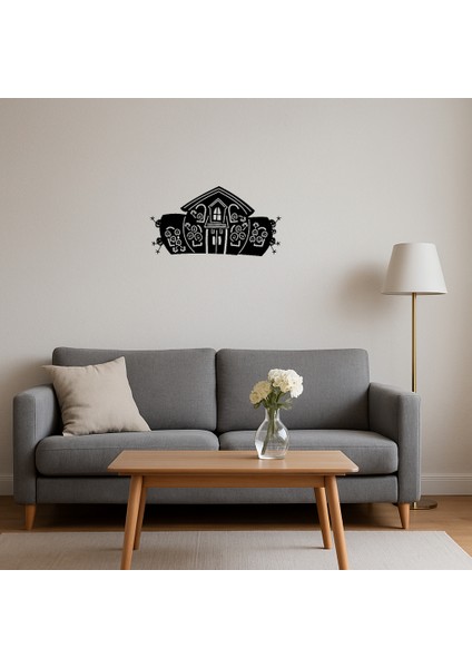 Aile Evi Inşa Dekoratif Tablo - PHN7718-8874 fırsatları