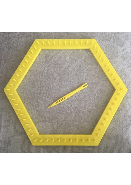 Altıgen Lifmatik Lif Örme Tezgahı ve 2 Adet Lif İpi