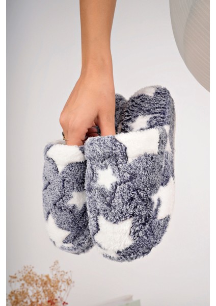 Kadın Ev Terliği Peluş Terlik Çeyiz ve Bohça Terliği Ses Yapmaz Kalın Taban indirimleri