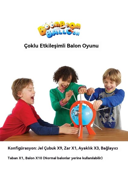 Balon Parti Partisi Ebeveyn-Çocuk Etkileşimli Masa Oyunu Oyuncakları (Yurt Dışından) fırsatları