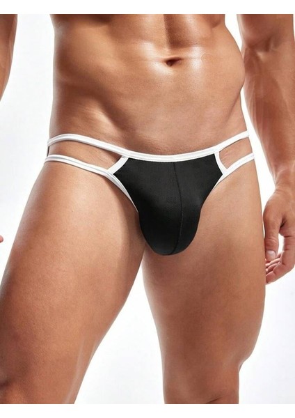 Erkek Beyaz Biyeli Slip Iç Giyim