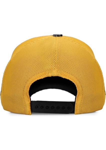 V1 Trucker Limited Edition - 1 Kod Logolu Unisex Koyu Antrasit-Sarı Şapka (Cap) indirimleri