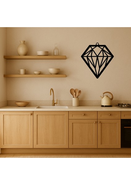 Elmas Geometrik Desenli Dekoratif Tablo - PHN5239-7496 fiyatları