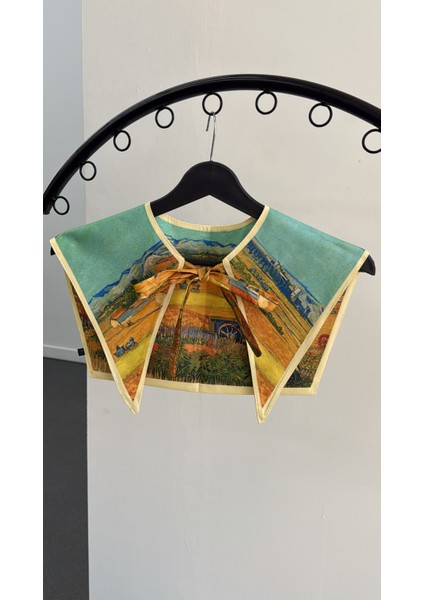 Summer Gökyüzü Desenli Yaka Fular