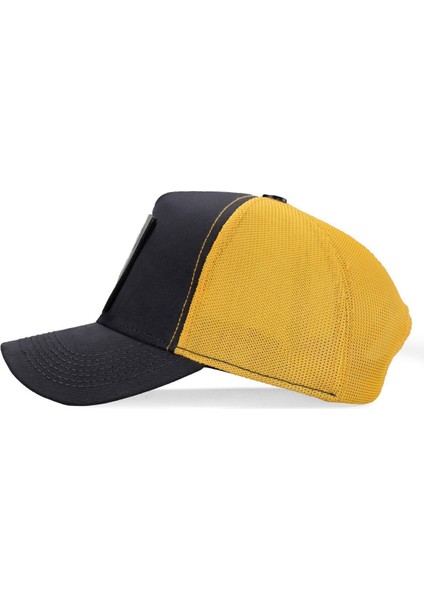 V1 Trucker Kartal - 5sb Kod Logolu Unisex Koyu Antrasit-Sarı Şapka (Cap) fırsatları
