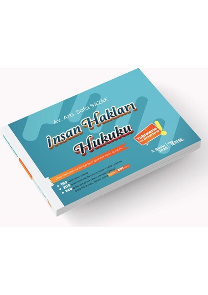 Insan Hakları Hukuku Tablolarla ve Örneklerle Konu Anlatımı - Safa Sazak