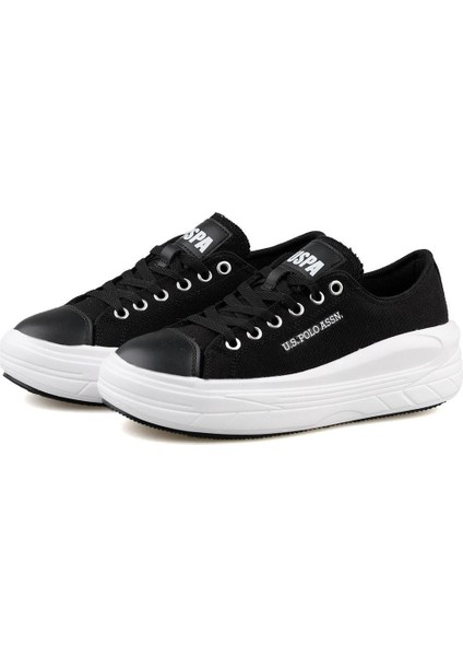 U.S Polo Assn. Cleme 2FX Siyah Keten Kadın Spor Ayakkabı