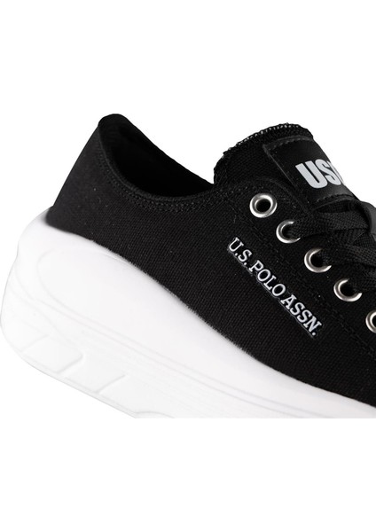 U.S Polo Assn. Cleme 2FX Siyah Keten Kadın Spor Ayakkabı