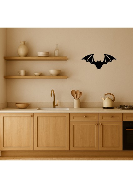 Uçan Yarasa Motifli Dekoratif Mdf Tablo - PHN2375-4165 fiyatları