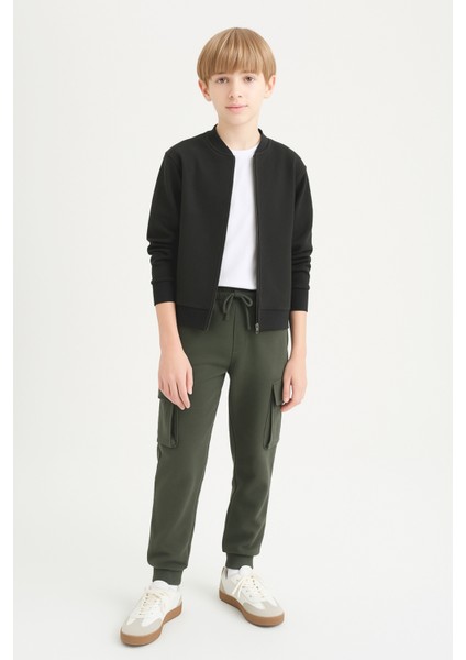 Erkek Çocuk Basic Kargo Cepli Jogger Paça Okul Eşofman Altı AK2322-1