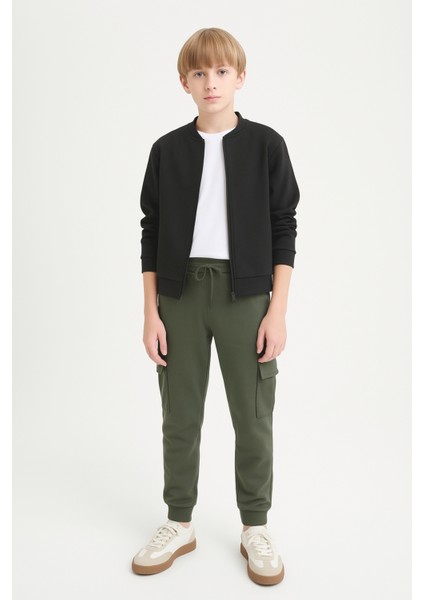 Erkek Çocuk Basic Kargo Cepli Jogger Paça Okul Eşofman Altı AK2322-1