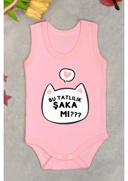 Pamuklu Bu Tatlılık Şaka Mı Baskılı Çıtçıt Body Zıbın fırsatları