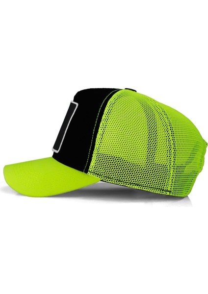 V1 Trucker Joker - 1 Kod Logolu Unisex Neon Siperli Neon-Siyah Şapka (Cap) fırsatları