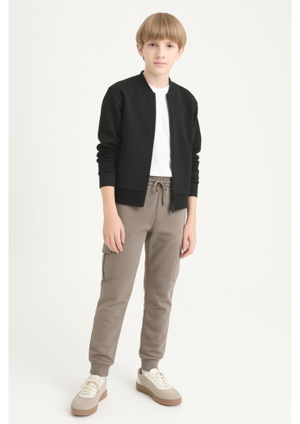 Erkek Çocuk Basic Kargo Cepli Jogger Paça Okul Eşofman Altı AK2322-1 modelleri