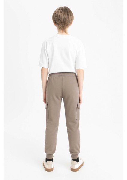 Erkek Çocuk Basic Kargo Cepli Jogger Paça Okul Eşofman Altı AK2322-1