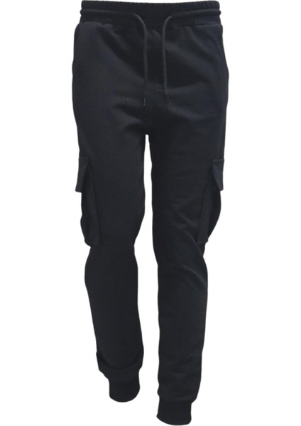 Erkek Çocuk Basic Kargo Cepli Jogger Paça Okul Eşofman Altı AK2322-1 modelleri