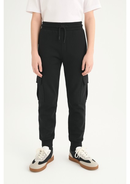 Erkek Çocuk Basic Kargo Cepli Jogger Paça Okul Eşofman Altı AK2322-1 fırsatları