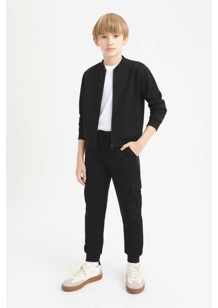 Erkek Çocuk Basic Kargo Cepli Jogger Paça Okul Eşofman Altı AK2322-1