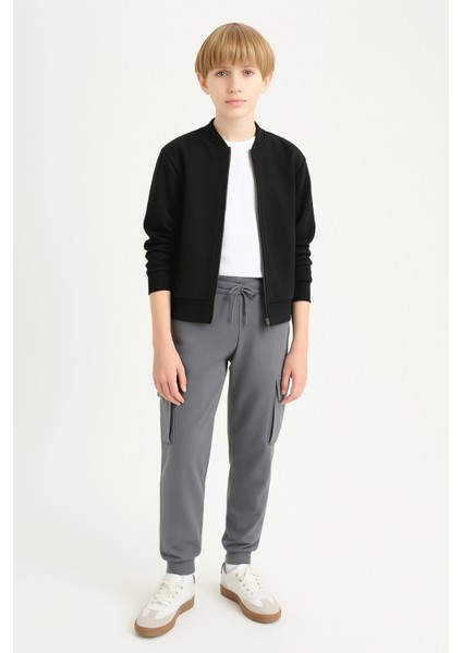 Erkek Çocuk Basic Kargo Cepli Jogger Paça Okul Eşofman Altı AK2322-1 fiyatları