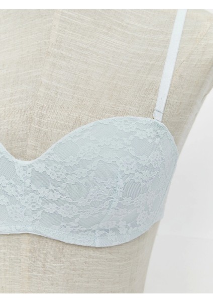 Lcw Dream Mavi Balenli Dolgusuz Dantelli Straplez Sütyen modelleri