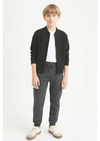 Erkek Çocuk Basic Kargo Cepli Jogger Paça Okul Eşofman Altı AK2322-1 fiyatları