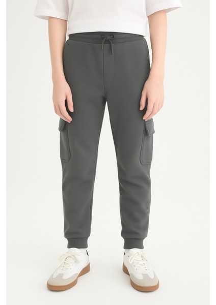 Erkek Çocuk Basic Kargo Cepli Jogger Paça Okul Eşofman Altı AK2322-1 indirimleri