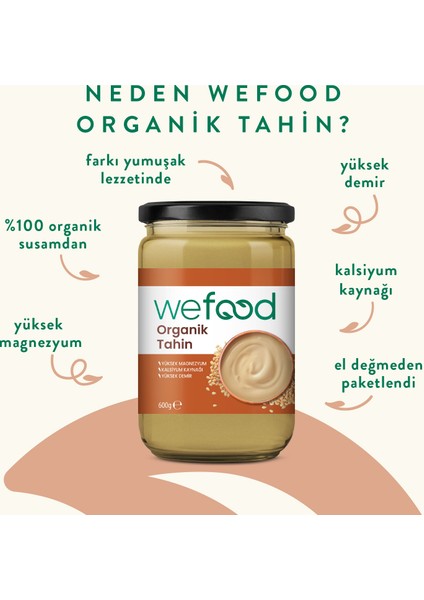 Organik Tahin 600 gr 3'lü 8683347033218 fırsatları