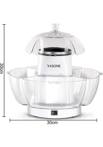 Crispo Taşınabilir 70G Kapasiteli 1200W Patlamış Mısır makinesi modelleri