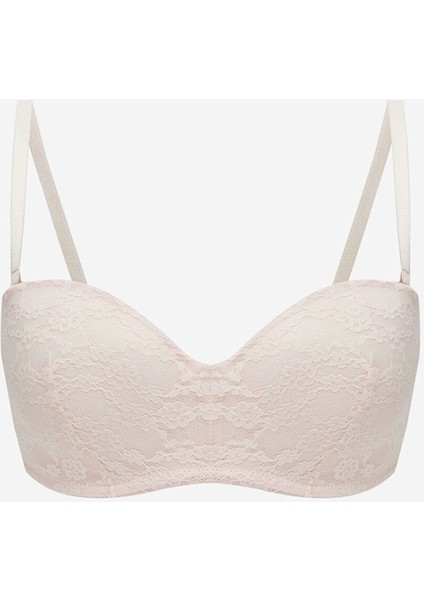 Lcw Dream Pembe Balenli Dolgusuz Dantelli Straplez Sütyen