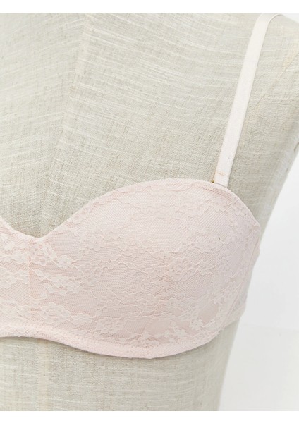 Lcw Dream Pembe Balenli Dolgusuz Dantelli Straplez Sütyen modelleri