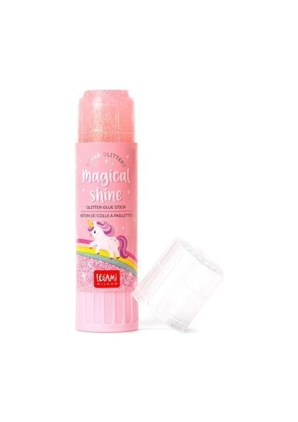 Unicorn Temalı Simli Yapıştırıcı 1 Adet Pembe Renkli 10 cm Uzunlukta