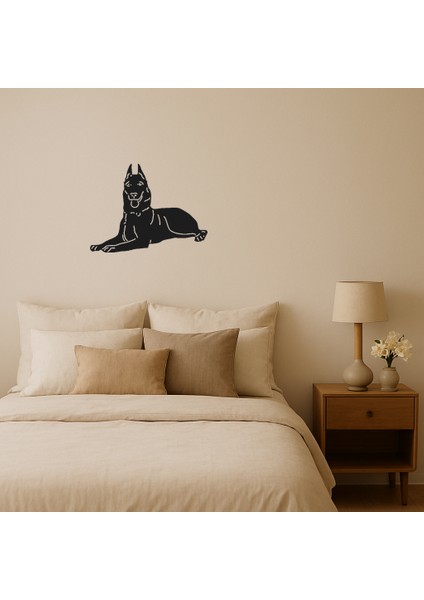 Şık Köpek Silüetli Duvar Dekoru - PHN6209-3017