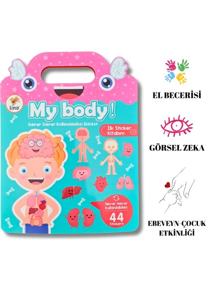 Ilk Sticker Kitabım Tekrar Kullanılabilir 44 Adet Sticker