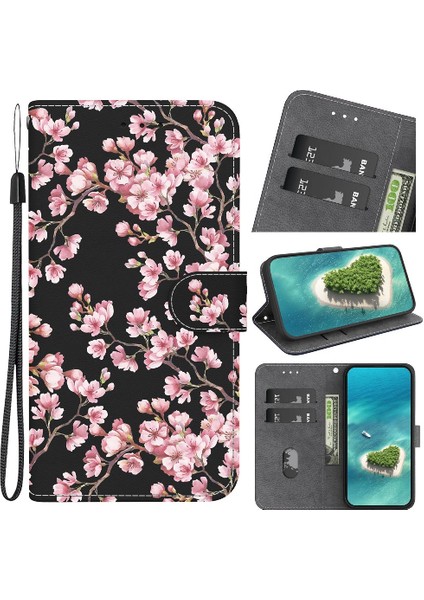 Oppo F25 Pro 5g Kart Yuvaları Için Kılıf Cüzdan Kelebek Çiçek Boyalı Pu (Yurt Dışından) indirimleri