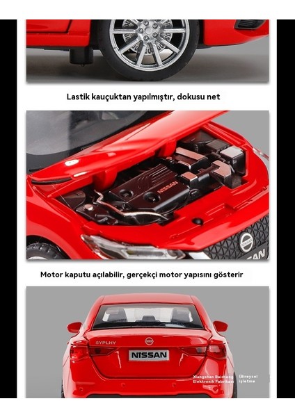 Nissan Xuanyi Araba Modeli Alaşım Araba Çocuk Oyuncak Araba (Yurt Dışından) modelleri
