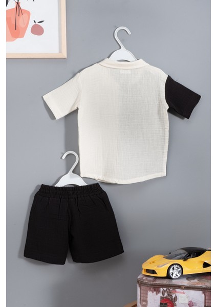 Çift Renk Müslin Çocuk Alt Üst Takım % 100 Pamuk fiyatları