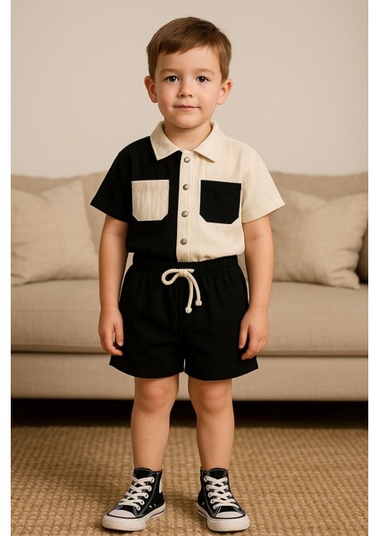 Çift Renk Müslin Çocuk Alt Üst Takım % 100 Pamuk fırsatları