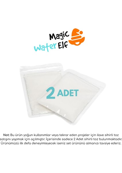 Magic Water Elf Sihirli Su Hayvanları Kendin Yap Eğitici Oyun Seti Yedek Sihirli Toz (2 Adet) fiyatları