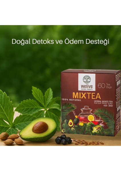 MixTea 60'lı Süzen Çay - Doğal Bitkilerle Hazırlanmış Ferahlatıcı Çay modelleri